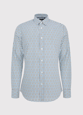 Koszula męska w geometryczny wzór