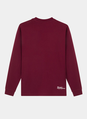 T-shirt z długim rękawem bordowy C21WF-TL-050-D