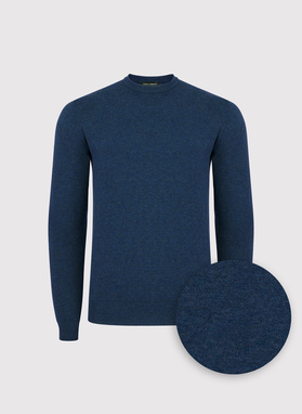 Ciemnoniebieski sweter męski