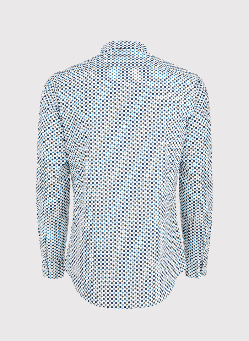 Koszula męska w geometryczny wzór