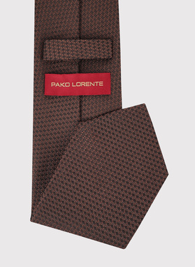 Jedwabny brązowy krawat