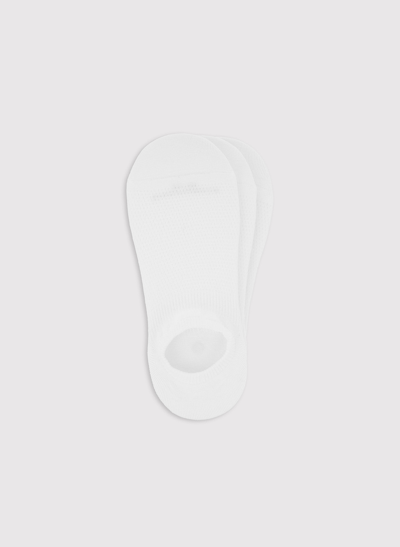 Skarpety stopki białe trójpak