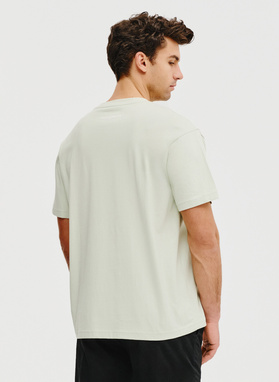 Oliwkowy t-shirt oversize