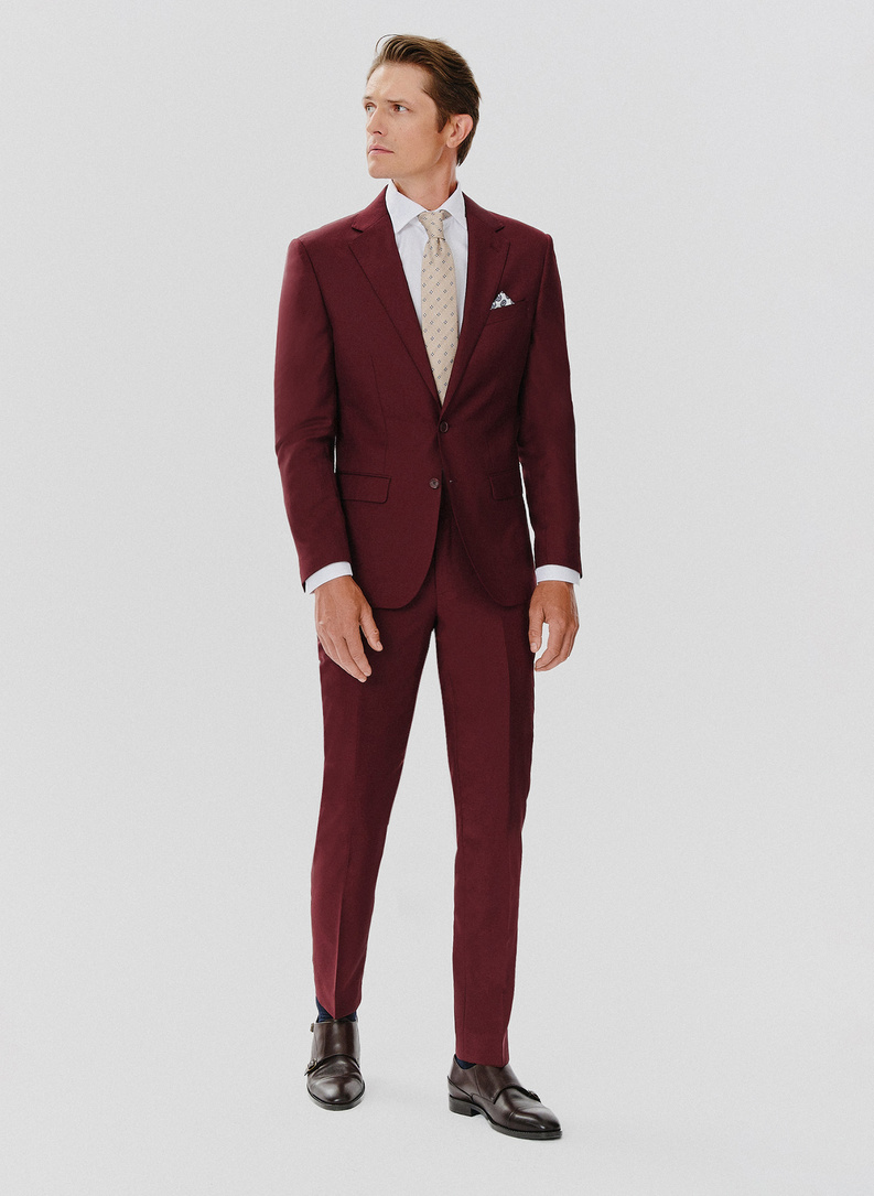 Marynarka garniturowa w kolorze burgundowym