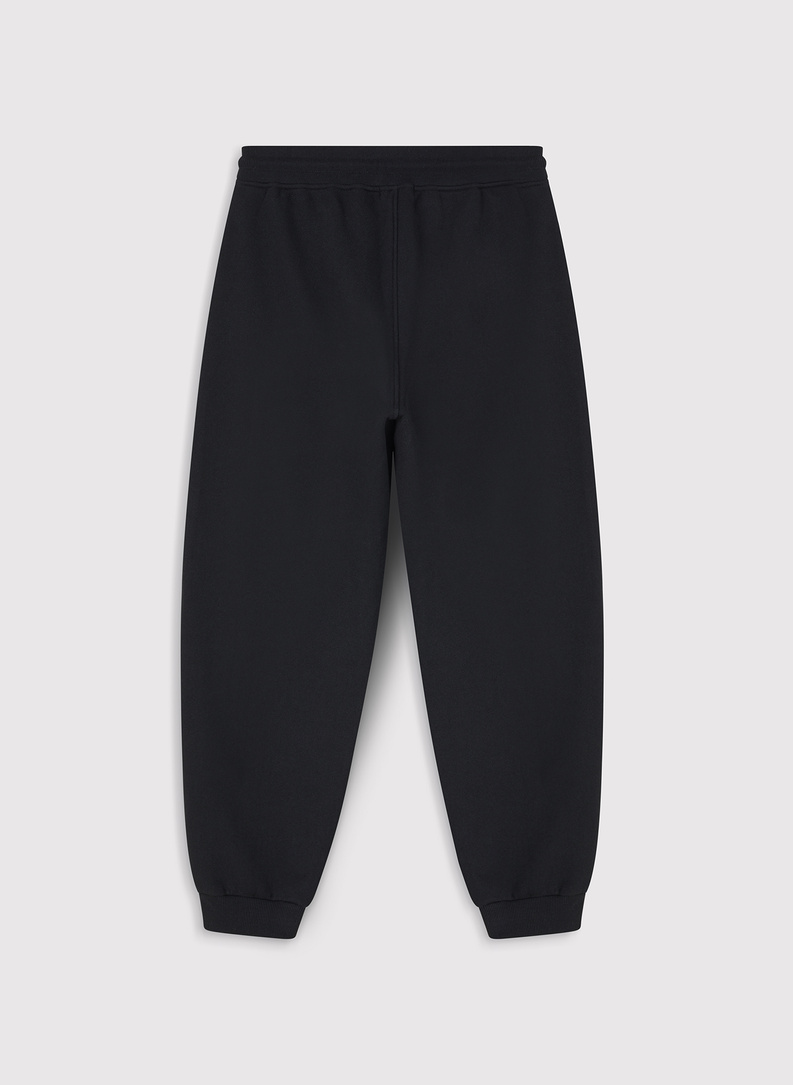 Czarny dres męski z bluzą z kapturem