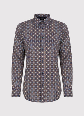 Koszula męska we wzór geometryczny