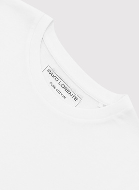 Biały bawełniany t-shirt męski