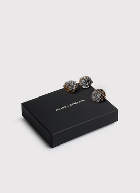 Szary skórzany portfel