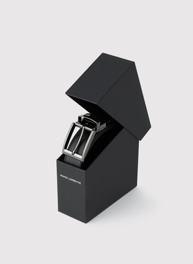 Dwustronny skórzany pasek męski