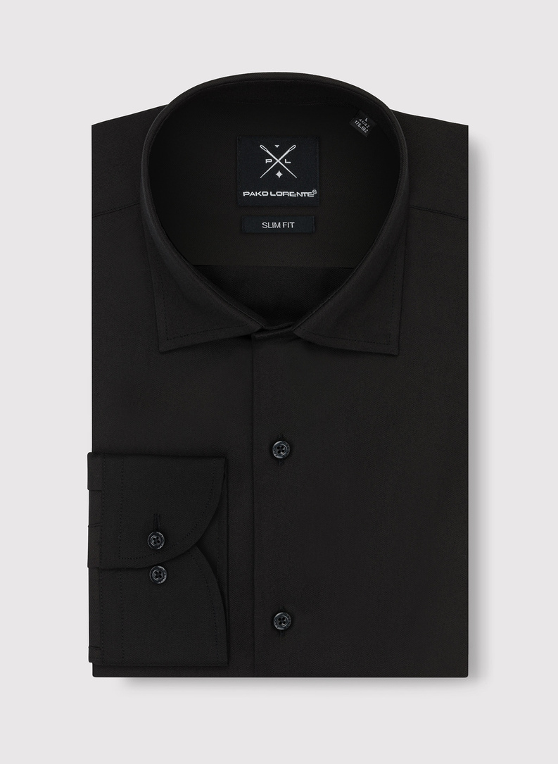 Męska elegancka koszula w kolorze czarnym