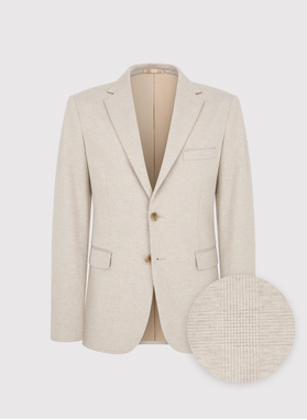 Dzianinowa marynarka w kratkę