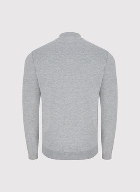 Szary półgolf męski