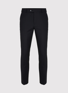 Czarne spodnie garniturowe