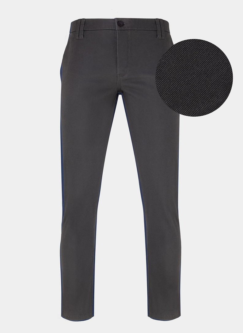 Szare spodnie męskie SILVIO  PPLM9-WX-203-S