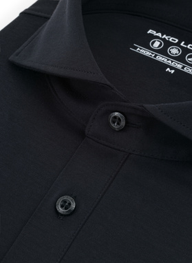 Czarna koszula typu popover