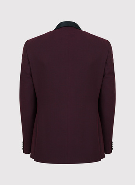 Marynarka smokingowa w kolorze bordowym