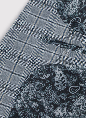 Kraciasta męska marynarka garniturowa