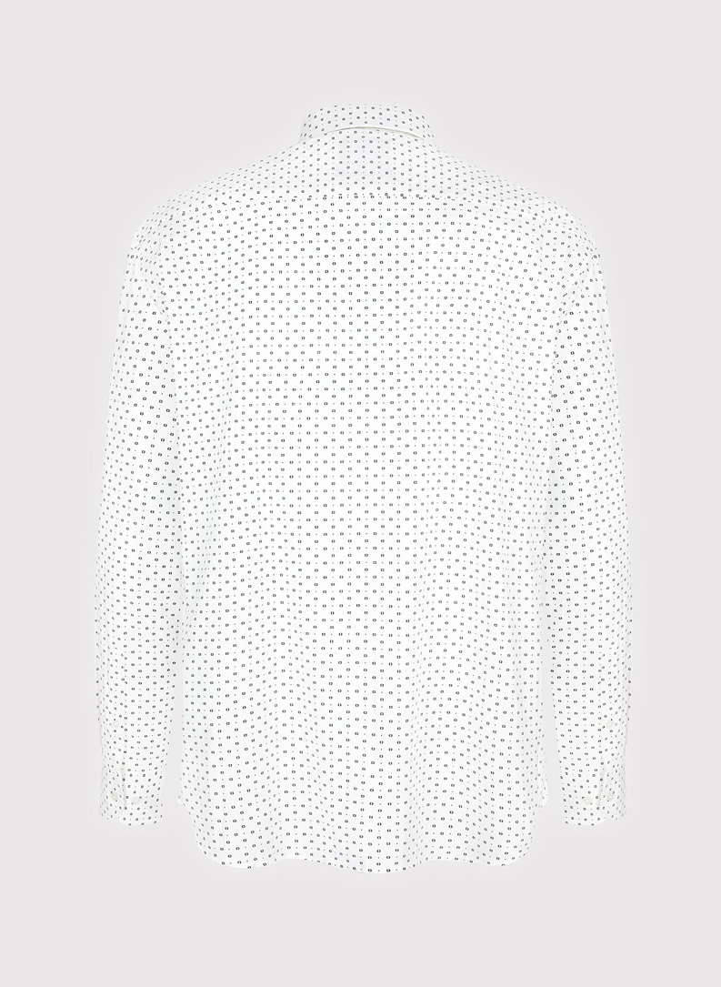 Męska koszula w drobny wzór o fasonie Regular Fit