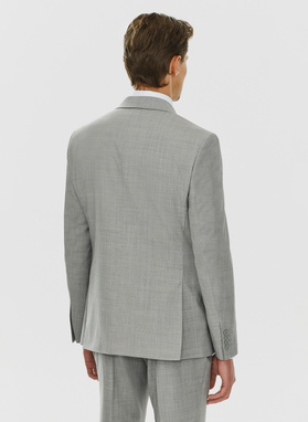 Męska marynarka garniturowa w odcieniu jasnoszarym