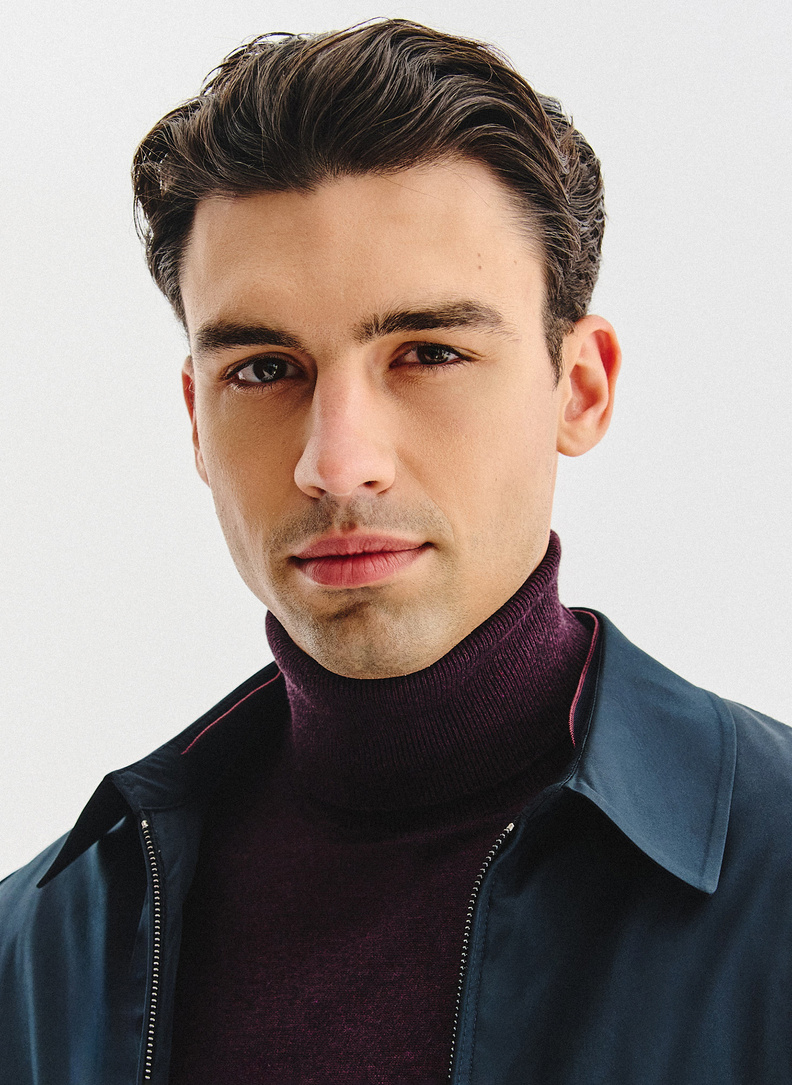 Granatowa kurtka męska