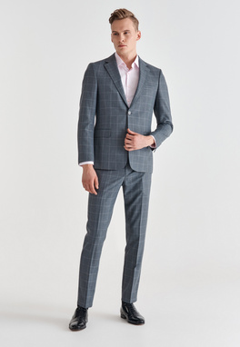 Szare spodnie garniturowe P21WF-6G-067-S