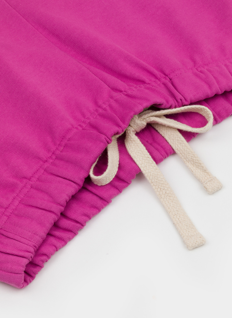 Różowe spodnie dresowe oversize C22SF-WD-002-R-0