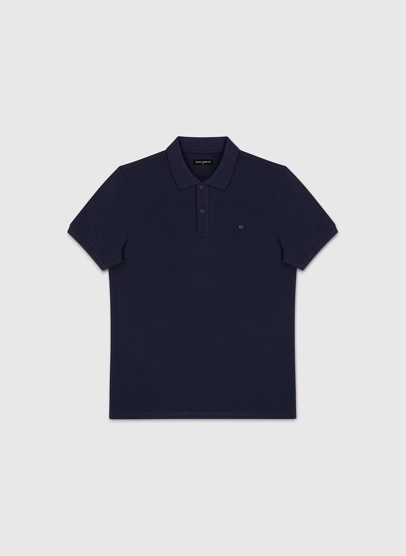 Granatowe bawełniane polo męskie