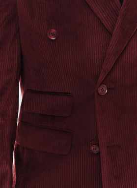 Sztruksowa dwurzędowa marynarka męska