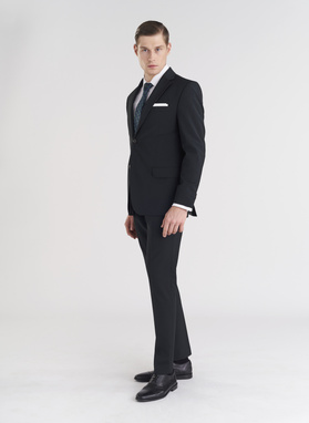 Wełniana zielona marynarka garniturowa