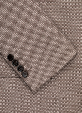 Brązowa marynarka z dzianiny