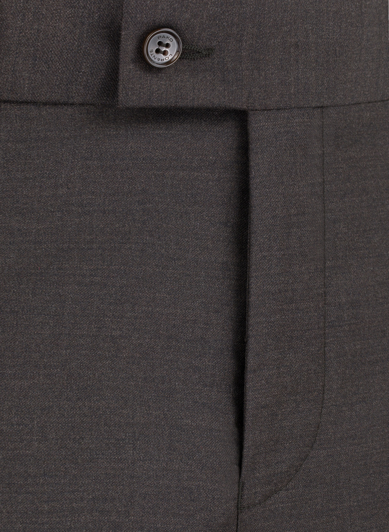 Brązowe spodnie garniturowe P21WP-6G-092-A