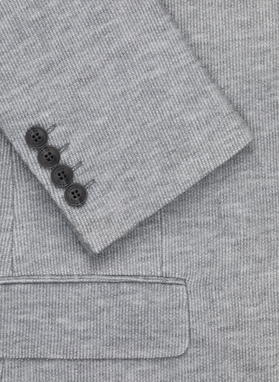 Szara marynarka melanż z dzianiny