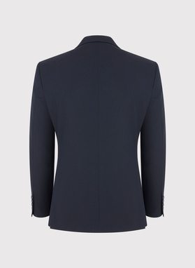 Granatowy męski garnitur