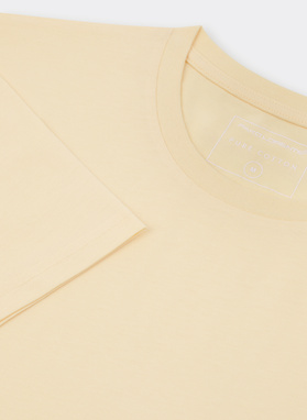 Bawełniany żółty t-shirt