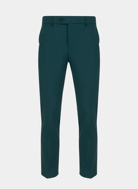 Zielone spodnie garniturowe P22SF-6G-017-Z-S