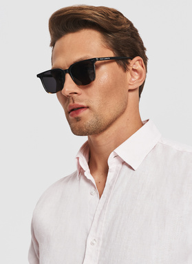 Brązowe okulary przeciwsłoneczne