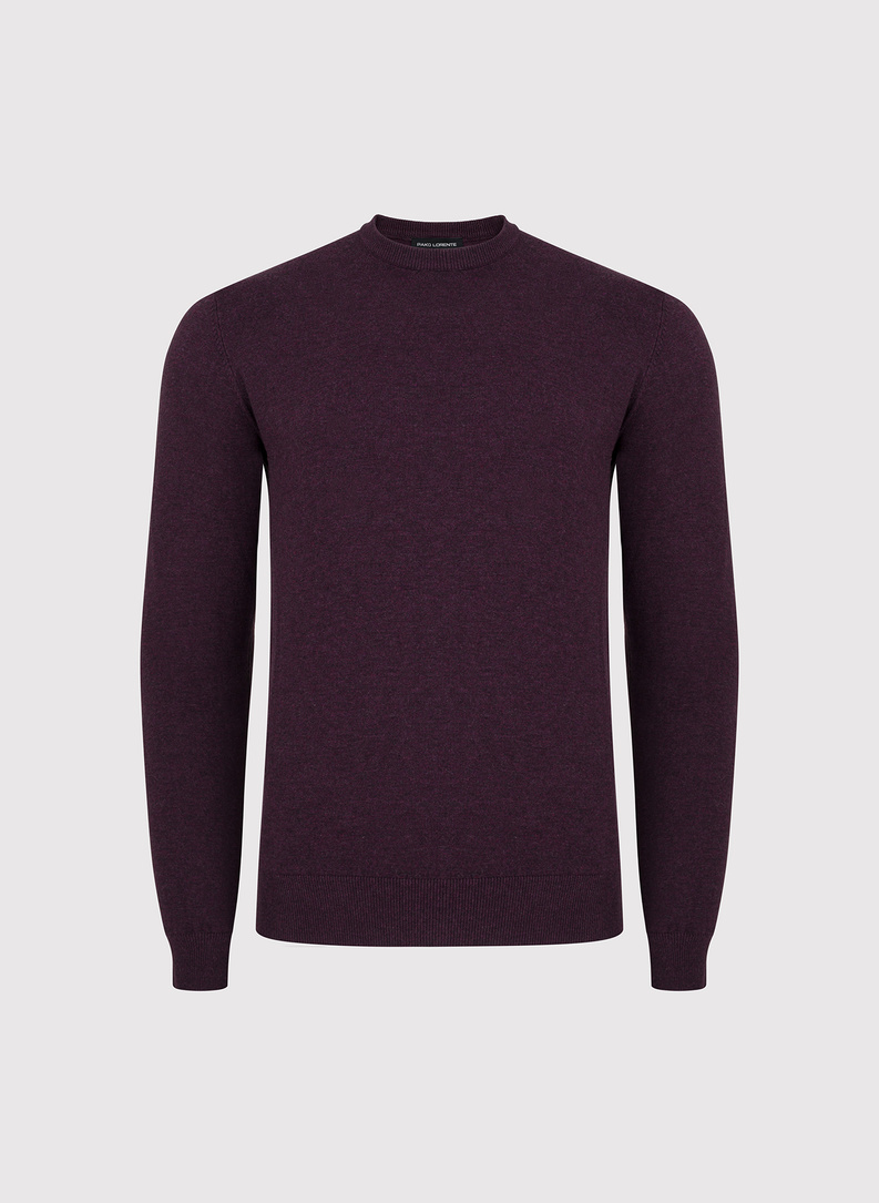 Fioletowy sweter męski