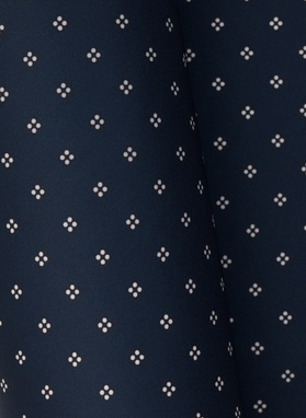 Granatowa poszetka męska w biały drobny wzór