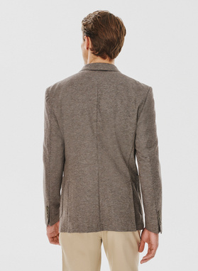 Szaro-brązowa marynarka męska