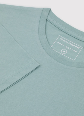 Bawełniany zielony t-shirt