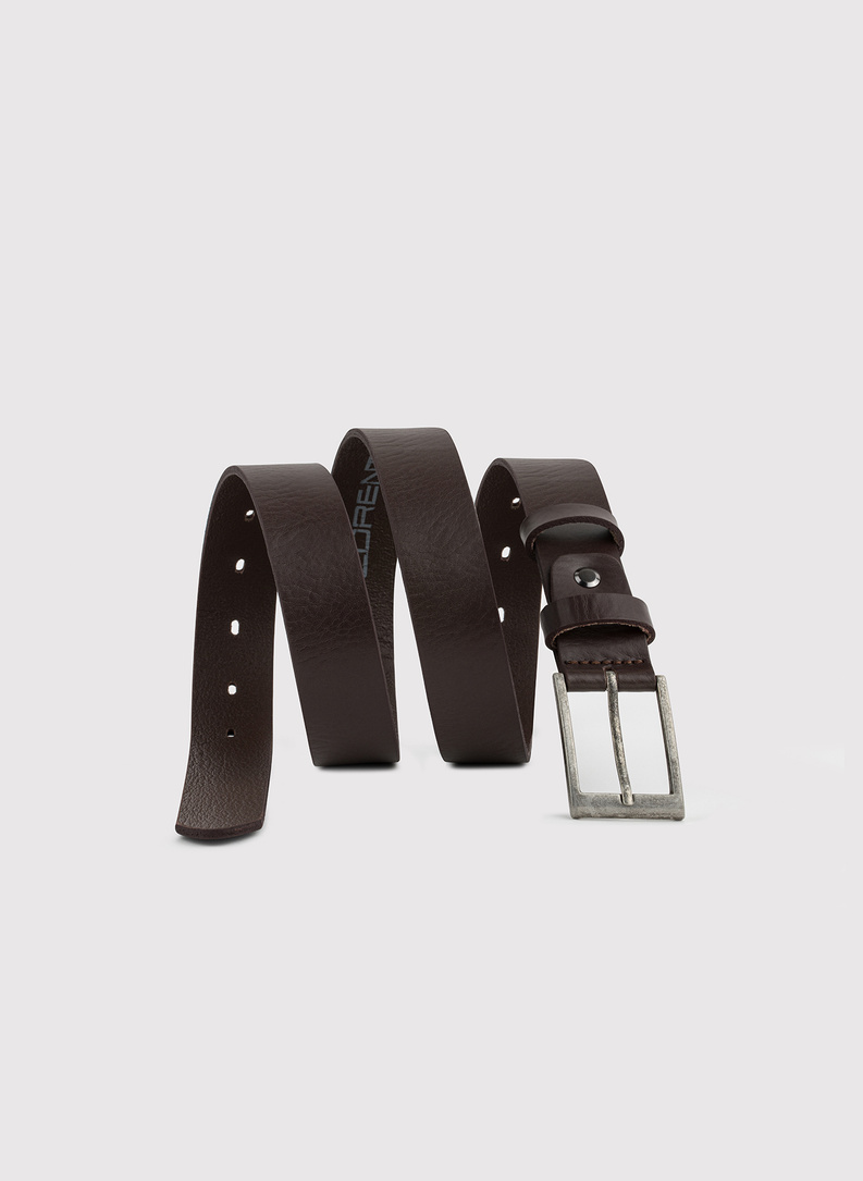 Pasek męski w kolorze brązowym