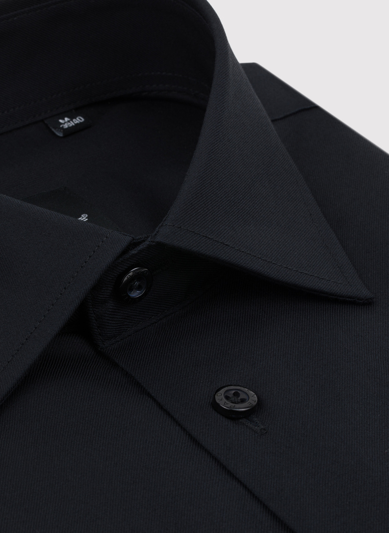 Czarna bawełniana koszula męska