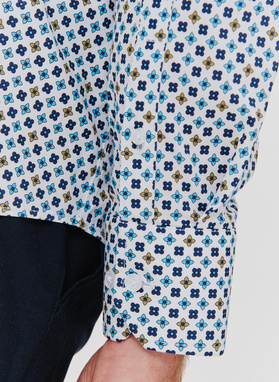 Koszula męska w geometryczny wzór