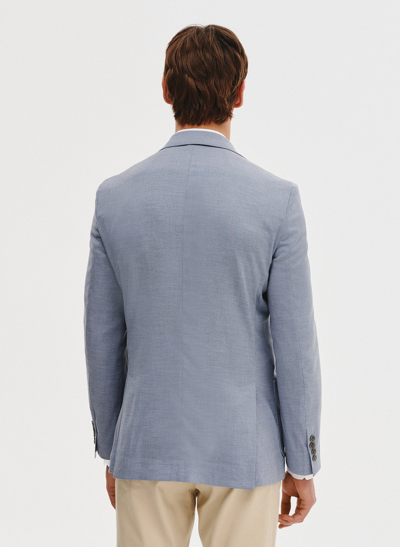 Niebieska marynarka męska