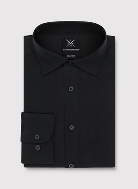 Czarna bawełniana koszula męska