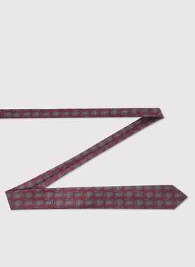 Bordowy krawat męski