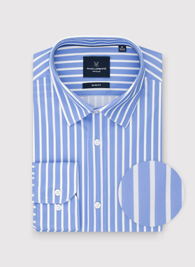 Dzianinowa koszula męska w paski