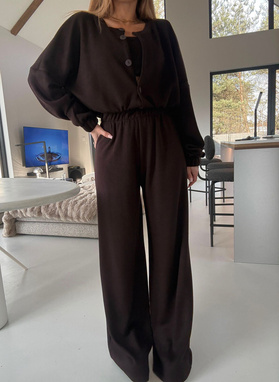 Komplet 3-częściowy AURA czekoladowy