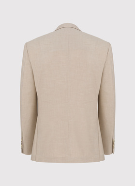 Beżowa marynarka męska bez podszewki