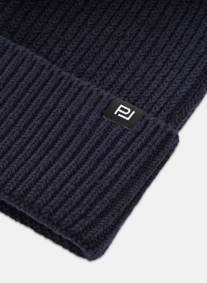 Granatowa bawełniana czapka męska